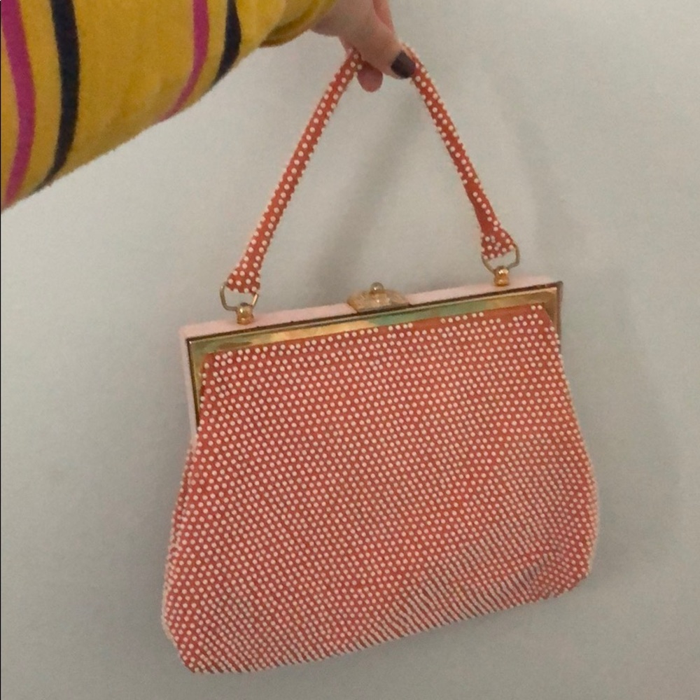 Vintage beaded handbag purse 50s retro pinup kisslock antique - Picture 7 of 7